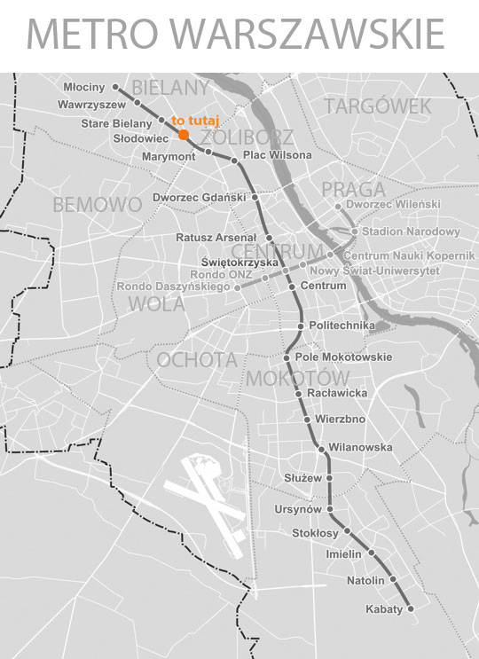 Warszawa - dojazd metrem
